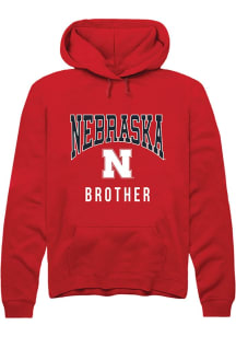 Summit Sportswear Nebraska Cornhuskers Mens Red Brother Long Sleeve Hoodie