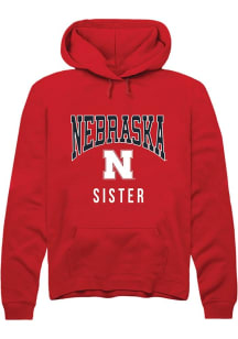 Summit Sportswear Nebraska Cornhuskers Mens Red Sister Long Sleeve Hoodie