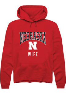 Summit Sportswear Nebraska Cornhuskers Mens Red Wife Long Sleeve Hoodie