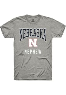 Summit Sportswear Nebraska Cornhuskers Grey Nephew Short Sleeve T Shirt