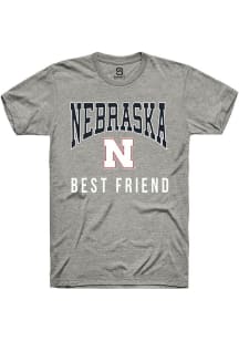 Summit Sportswear Nebraska Cornhuskers Grey Best Friend Short Sleeve T Shirt