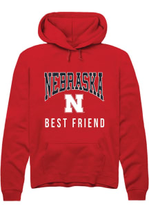 Summit Sportswear Nebraska Cornhuskers Mens Red Best Friend Long Sleeve Hoodie