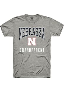 Summit Sportswear Nebraska Cornhuskers Grey Grandparent Short Sleeve T Shirt
