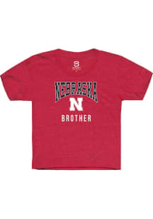 Summit Sportswear Nebraska Cornhuskers Youth Red Brother Short Sleeve T-Shirt