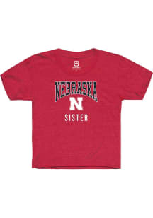 Summit Sportswear Nebraska Cornhuskers Youth Red Sister Short Sleeve T-Shirt
