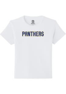 Summit Sportswear Pitt Panthers Youth White Straight Block Short Sleeve T-Shirt