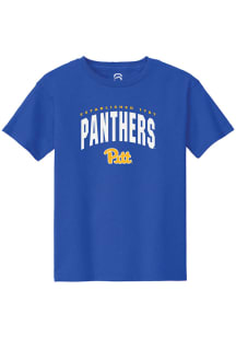 Summit Sportswear Pitt Panthers Youth Blue Vent Short Sleeve T-Shirt