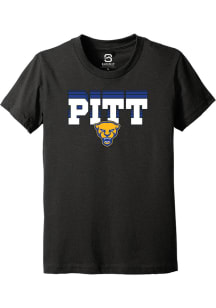 Summit Sportswear Pitt Panthers Youth Black Repeat Short Sleeve T-Shirt