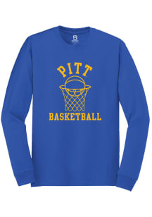 Summit Sportswear Pitt Panthers Blue Basketball Net Long Sleeve T Shirt