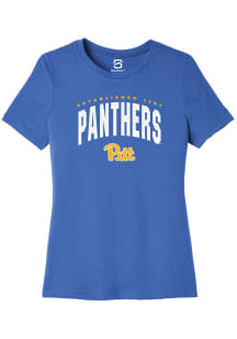 Summit Sportswear Pitt Panthers Womens Blue Vent Short Sleeve T-Shirt