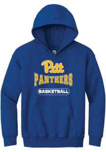 Summit Sportswear Pitt Panthers Youth Blue Basketball Long Sleeve Hoodie