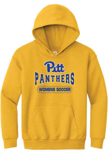 Summit Sportswear Pitt Panthers Youth Gold Womens Soccer Long Sleeve Hoodie