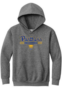 Summit Sportswear Pitt Panthers Youth Grey Volleyball Long Sleeve Hoodie