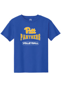 Summit Sportswear Pitt Panthers Youth Blue Volleyball Short Sleeve T-Shirt
