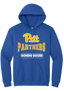 Summit Sportswear Pitt Panthers Mens Blue Womens Soccer Long Sleeve Hoodie