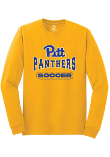 Summit Sportswear Pitt Panthers Gold Soccer Long Sleeve T Shirt