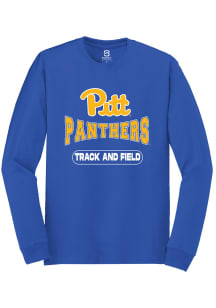 Summit Sportswear Pitt Panthers Blue Track and Field Long Sleeve T Shirt