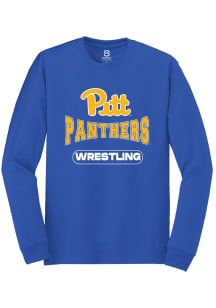 Summit Sportswear Pitt Panthers Blue Wrestling Long Sleeve T Shirt