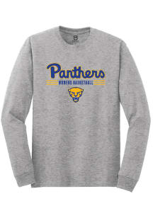 Summit Sportswear Pitt Panthers Grey Womens Basketball Long Sleeve T Shirt