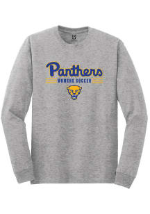 Summit Sportswear Pitt Panthers Grey Womens Soccer Long Sleeve T Shirt