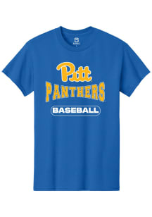 Summit Sportswear Pitt Panthers Blue Baseball Royal Short Sleeve T Shirt