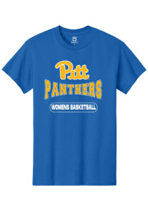 Summit Sportswear Pitt Panthers Blue Womens Basketball Wordmark Short Sleeve T Shirt