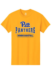 Summit Sportswear Pitt Panthers Gold Womens Basketball Short Sleeve T Shirt
