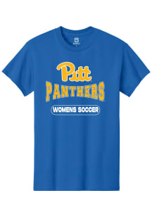 Summit Sportswear Pitt Panthers Blue Womens Soccer Wordmark Short Sleeve T Shirt