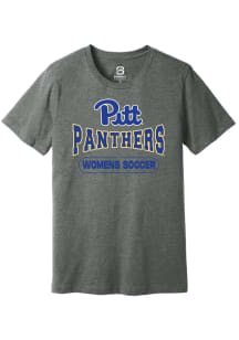 Summit Sportswear Pitt Panthers Grey Womens Soccer Wordmark Short Sleeve T Shirt