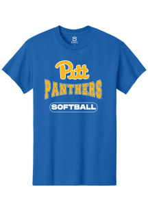 Summit Sportswear Pitt Panthers Blue Softball Wordmark Short Sleeve T Shirt