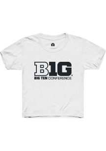 Rally Big Ten Youth White Conference Short Sleeve T-Shirt