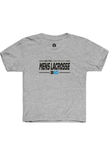 Rally Big Ten Youth Grey Mens Lacrosse Short Sleeve T-Shirt