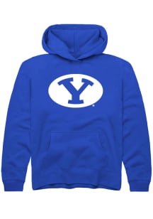 Rally BYU Cougars Youth Blue Primary Logo Long Sleeve Hoodie