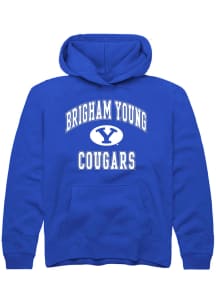 Rally BYU Cougars Youth Blue No 1 Long Sleeve Hoodie