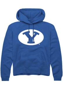 Rally BYU Cougars Mens Blue Primary Logo Long Sleeve Hoodie