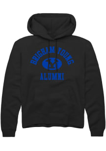 Rally BYU Cougars Mens Black Alumni Arch Long Sleeve Hoodie