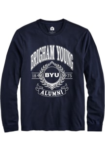 Rally BYU Cougars Navy Blue Alumni Wreath Long Sleeve T Shirt