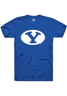 Rally BYU Cougars Blue Primary Logo Short Sleeve T Shirt