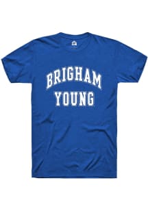 Rally BYU Cougars Blue Arch Stack Short Sleeve T Shirt