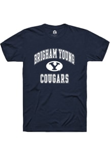 Rally BYU Cougars Navy Blue No 1 Short Sleeve T Shirt