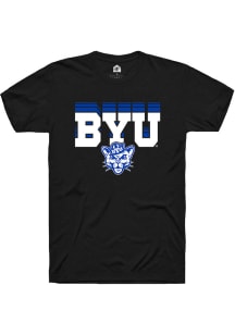 Rally BYU Cougars Black Repeat Short Sleeve T Shirt
