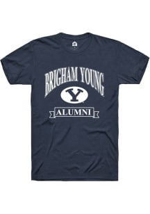 Rally BYU Cougars Navy Blue Alumni Banner Short Sleeve T Shirt