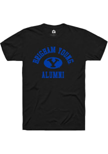 Rally BYU Cougars Black Alumni Arch Short Sleeve T Shirt