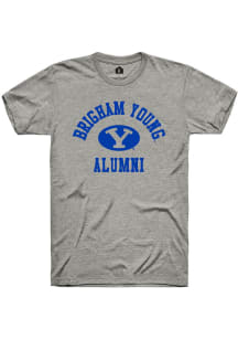 Rally BYU Cougars Grey Alumni Arch Short Sleeve T Shirt