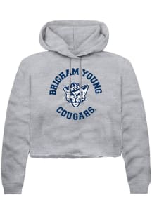 Rally BYU Cougars Womens Grey Circle Hooded Sweatshirt