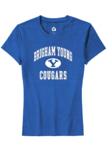 Rally BYU Cougars Womens Blue No 1 Short Sleeve T-Shirt