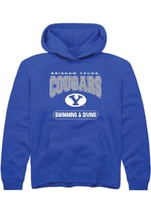 Rally BYU Cougars Youth Blue Swimming and Diving Long Sleeve Hoodie