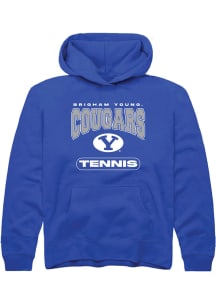 Rally BYU Cougars Youth Blue Tennis Long Sleeve Hoodie