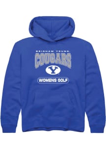 Rally BYU Cougars Youth Blue Womens Golf Long Sleeve Hoodie