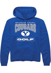 Rally BYU Cougars Mens Blue Golf Long Sleeve Hoodie